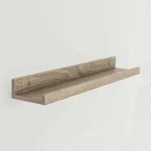 Display Floating Shelf Kit Oak / 4.6cm H x 58cm W x 10cm D