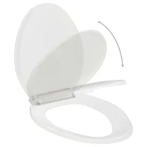 Soft-close Toilet Seat with Quick-release Design White