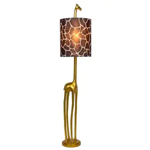 Lucide Extravaganza Miss Tall Retro Floor Lamp 31.5cm- 1xE27 - Matt Gold, Brass