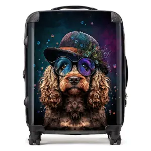 Cockapoo Dog Face Splashart Suitcase - Large