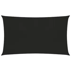 Berkfield Sunshade Sail 160 g/m2 Black 4x7 m HDPE