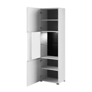 Aimes Display Cabinet White Glossy