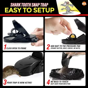 6pk Mouse Traps for Indoors & Outdoors - Mice Traps for Indoors & Mouse Traps for Outdoors - Mouse Trap Mice Trap Mousetrap