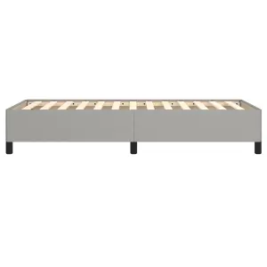 Berkfield Bed Frame Light Grey 90x190 cm 3FT Single Fabric