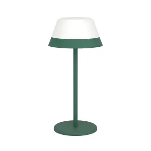 EGLO Meggiano Modern Green & White RGB Touch Dimmer Table Lamp