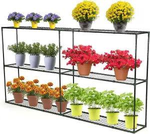 6 Tier Greenhouse Staging and Shelving Racks - Free-Standing Plant Stand for Indoor and Outdoor Use