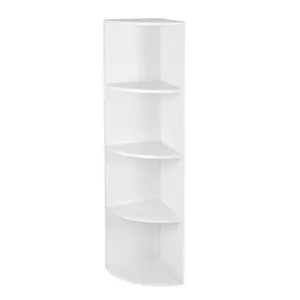 Galaviz Corner Bookcase White