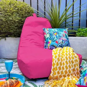 rucomfy Outdoor Water Resistant Adult Chair Beanbag - Pink