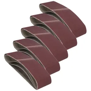 533mm x 75mm Mixed Grit Abrasive Sanding Belts Power File Sander Belt 15pc