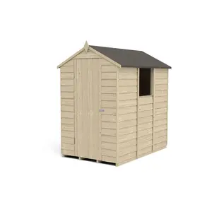 4 ft. W x 6 ft. D Solid Wood Garden Shed