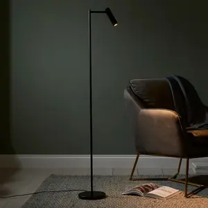 Luminosa Dedicated LED Reader Task Floor Lamp Matt Black