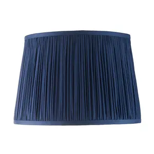 Luminosa Wentworth Tapered Cylinder Shade, Midnight Blue Silk