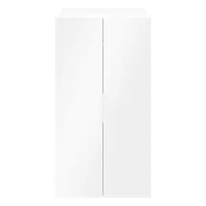 GoodHome Atomia Freestanding High gloss white Particle board Wardrobe (H)1875mm (W)1000mm (D)600mm