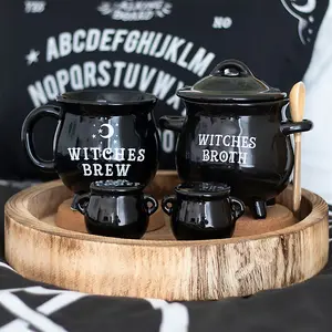 Ceramic Witches Brew Cauldron Halloween Mug (500 ml)