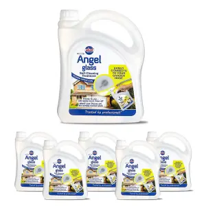 Nilco Angel Glass 12L Self Cleaning Treatment Cleaner Mirrors Tiles Screens 6x2L