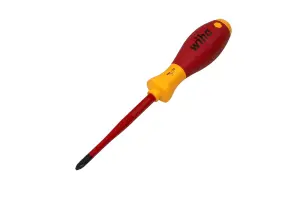 Wiha Phillips Electricians Screwdrivers Insulated VDE SoftFinish Slimfit 1000v slimFix Phillips PH2 35394