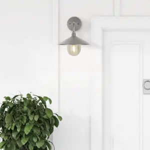 Lighting Collection Wells Sime - Outdoor Wall Light Grey