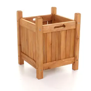 Contemporary Wooden Garden Planter - Small