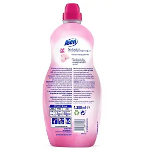 Asevi Fabric Softener, Laundry Conditioner, Liquid Fabric Softener, 1.5L, 60 Washes, Pink (Pack of 3)