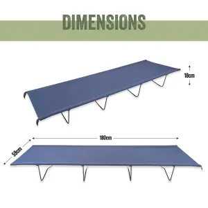 Milestone Camping 4-Leg Folding Camping Bed