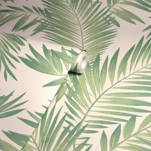 Arthouse Tropical Palm Green Wallpaper