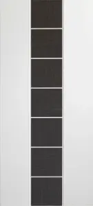 Internal White/Dark Grey Pre-Finished Messina Door  - 1981 x 838 x 35mm (33")