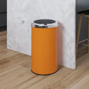 Inmotion 30L Orange Stainless Steel Kitchen Waste Dust Bin