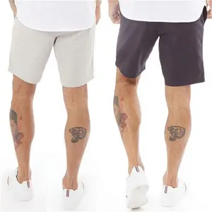 French Connection Mens Chino Two Pack Shorts Multi 1 - Marine/Stone - Size S