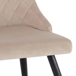 Clocher Upholstered Chair (Set of 2) Cappuccino