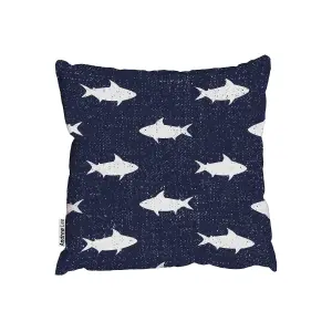 Nautical sharks (Outdoor Cushion) / 60cm x 60cm