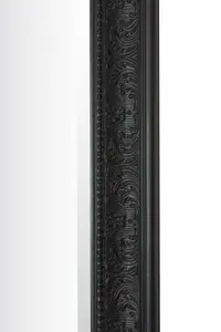 MirrorOutlet Langton Black Shabby Chic Full Length Leaner Wall Mirror 160 x 73 CM