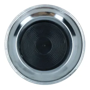 3 Pack Magnetic Parts Tray Dish Storage Holder Circular Round Stainless Steel 6" AT704