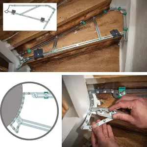 wolfcraft Stair Gauge for Measuring Steps & Precise Gauging Set of 39 Pieces