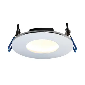 Anson Lighting AtomicPlus Fire Rated Integrated LED 1 Light Bathroom Recessed Light Chrome Plate IP65