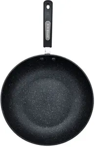 Scoville Neverstick Non-Stick Aluminium Wok, 28Cm, Black