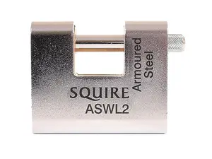 Henry Squire Aswl2Ka Steel Armoured Warehouse Padlock 80Mm Keyed Alike