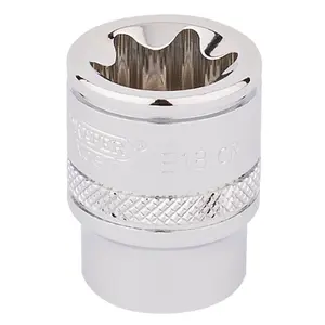 Draper 3/8" Square Drive Draper TX-STAR Socket E18 34207