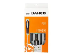 Bahco BE-9885 ERGO Screwdriver Set - 5 Durable and Comfortable Tools