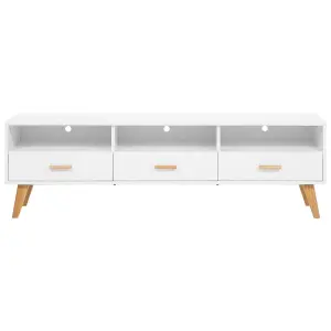 Beliani Modern TV Stand White LIBERTY