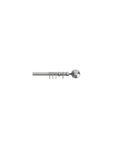 Satin Silver Finesse Extendable Curtain Pole 22-25mm 170cm - 300cm