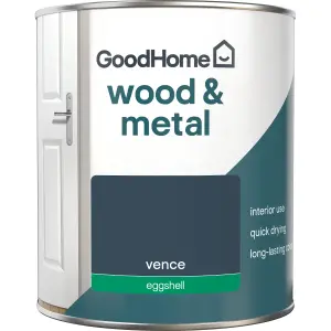 GoodHome Vence Eggshell Metal & wood paint, 750ml