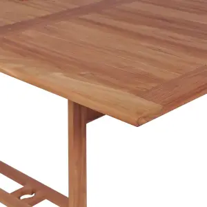 Berkfield Garden Table 180x90x75 cm Solid Teak Wood