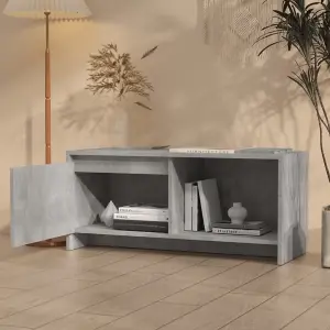 Berkfield TV Cabinet Concrete Grey 90x35x40 cm Engineered Wood