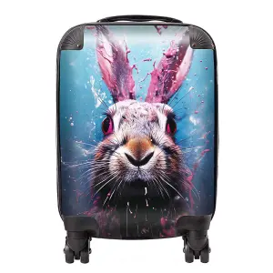 Rabbit Face Splashart Suitcase - Small