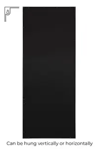 MirrorOutlet - The Genestra - Black Modern Window Garden Wall Mirror 79" X 31" (200 x 80 cm)