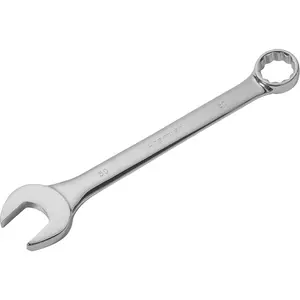 50mm Extra Large Combination Spanner - Durable Open Ended & 12 Point Metric Wrench for Heavy-Duty Use