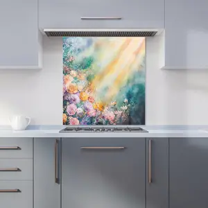 Ava Sterling: 00006 Premium Glass Kitchen Splashback W700mm x H650mm