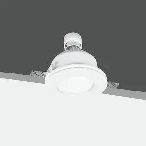 Luminosa SNOW Recessed Downlight White 12x6cm