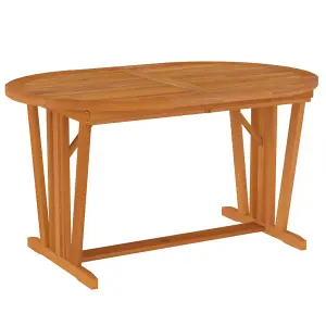 Berkfield Garden Table 200x100x75 cm Solid Wood Eucalyptus