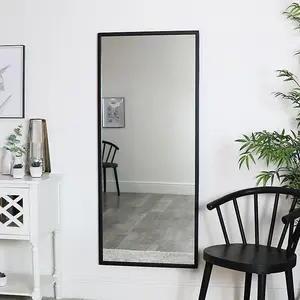 Melody Maison Large Black Rectangle Mirror 60cm x 140cm